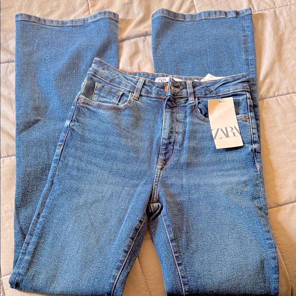 Zara Blue flare Jeans